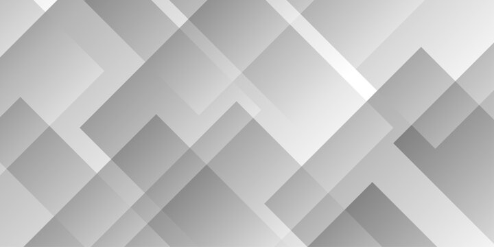 Abstract square space cube transparent paper geometric background. vector layer white and gray gradient material rectangle, shape web blank business template background.