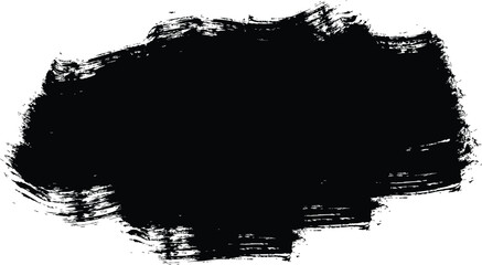Fototapeta premium Black Grunge Brush Stroke Texture Featuring Dry Paint Smear, Distressed Ink Brush Mark and Artistic Hand Painted Design Element