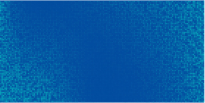 Luxury abstract blue business background with futuristic pixel blocks and layered square patterns. A professional vector design for fintech, finance, startups, technology, and corporate media.