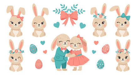 Obraz premium Charming flat vector illustration featuring stylized character design, decorative indoor plants, and geometric background elements in a soft color palette for web and print media.