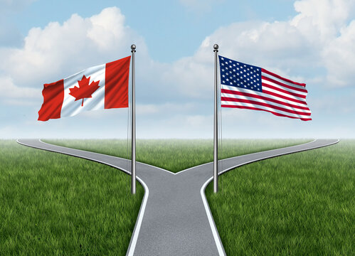Cross Border Trade Policy Between Canada and the United States Amid Tariffs Trade war Uncertainty Supply Chain Disruptions Import Export Challenges as Economic Policies and the Future of North America
