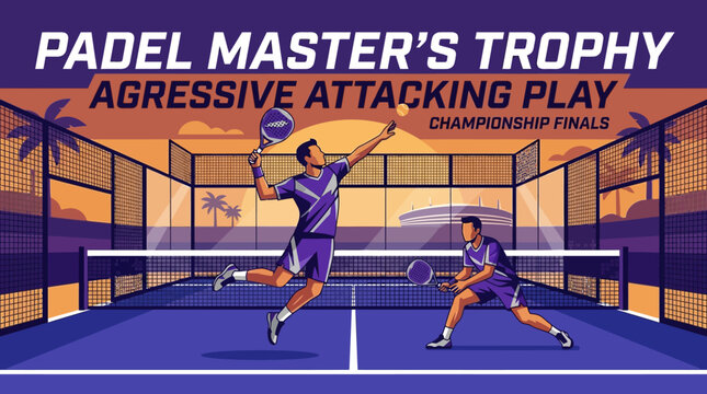 Padel Masters Trophy Aggressive Attacking Play Championship Finals Tournament Competition