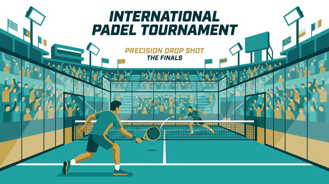 International Padel Tournament Finals Competitive Sports Action