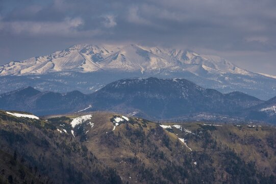 Beautiful landscape of the Akan National Park, Hokkaido, Japan