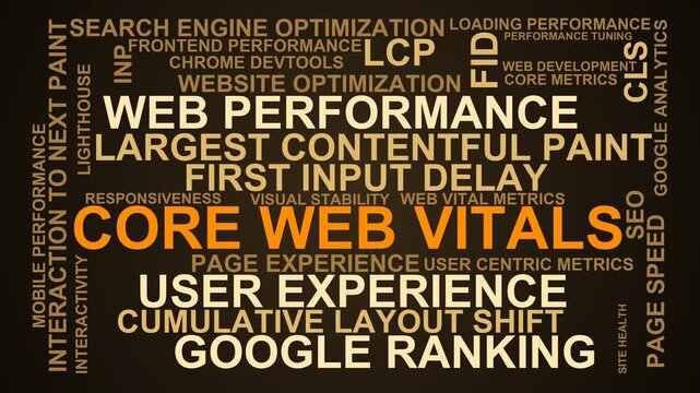 Core Web Vitals Word Cloud