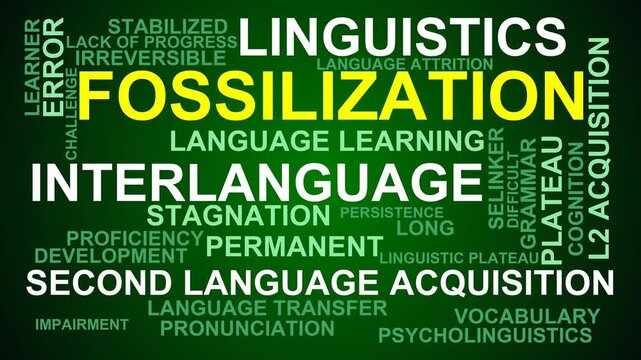 Fossilization Word Cloud