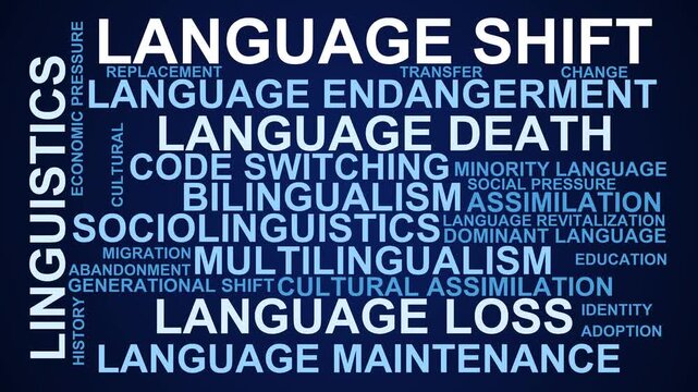 Language Shift Word Cloud