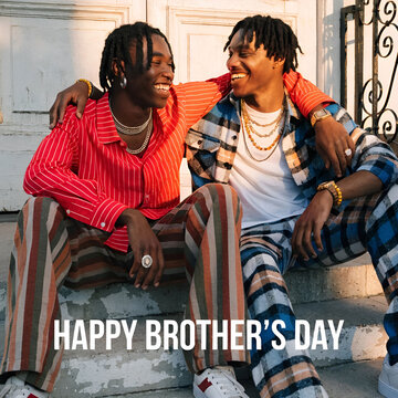 happy brothers day two brothers celebrating friend