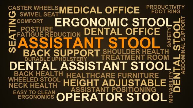 Assistant Stool Word Cloud