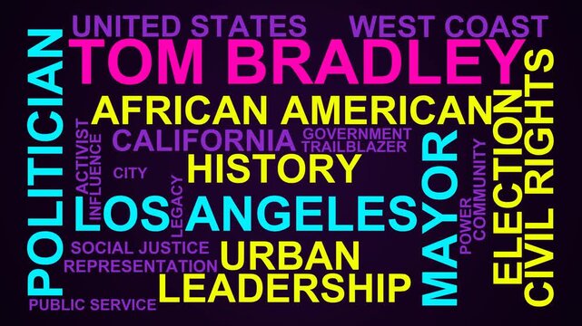 Tom Bradley Word Cloud