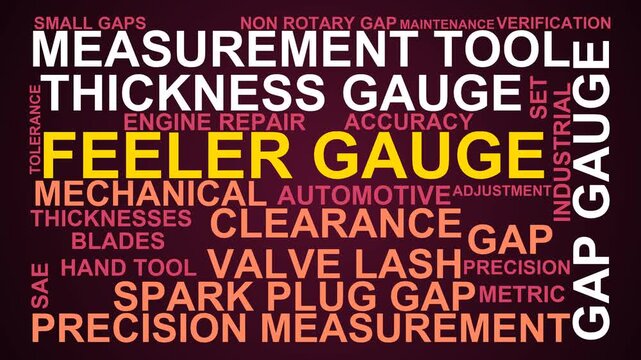 Feeler Gauge Word Cloud