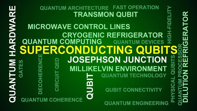 Superconducting Qubits Word Cloud