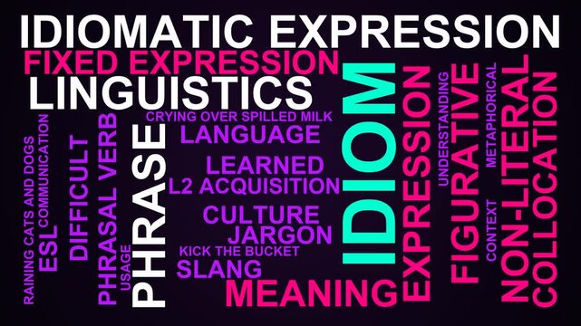 Idiom Word Cloud