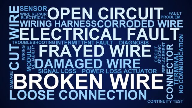 Broken Wire Word Cloud