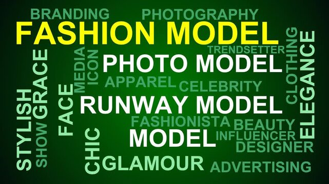 Fashion Model Word Cloud