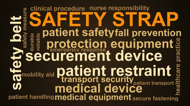 Safety Strap Word Cloud