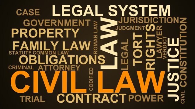 Civil Law Word Cloud