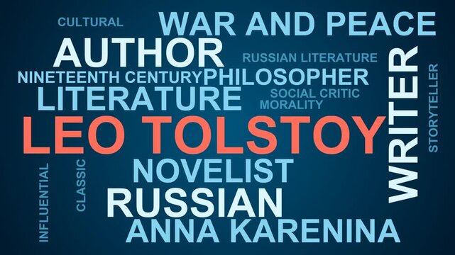 Leo Tolstoy Word Cloud