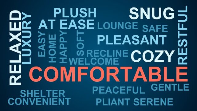 Comfortable Word Cloud