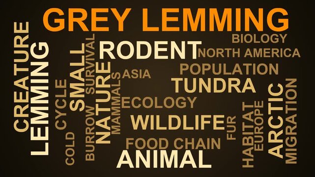 Grey Lemming Word Cloud