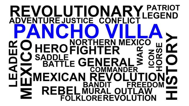 Pancho Villa Word Cloud