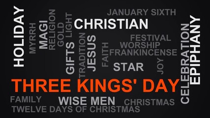 Three Kings' Day Word Cloud