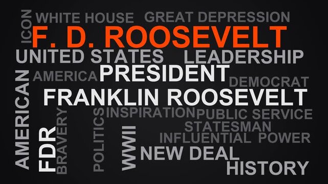 F. D. Roosevelt Word Cloud