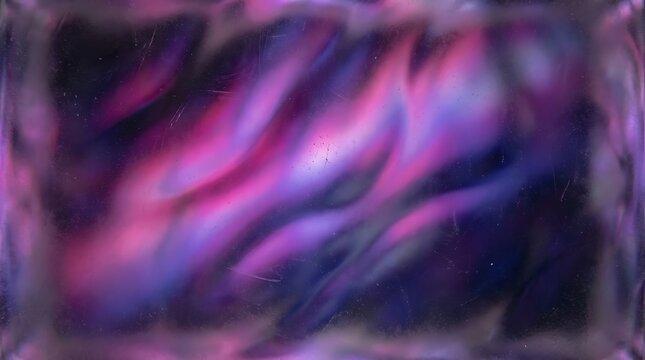 Vibrant purple and pink abstract background with glitch effect
