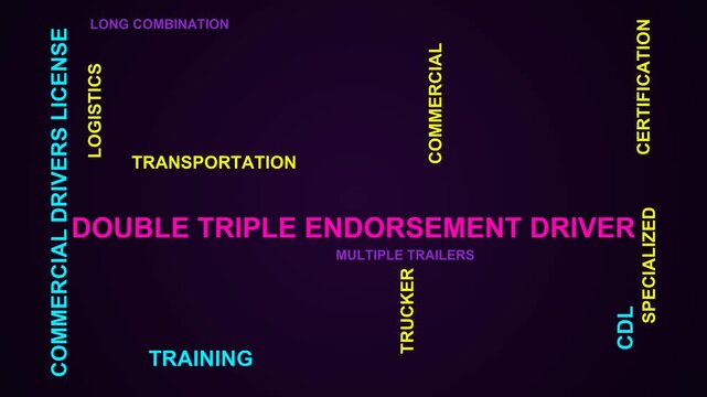 Double Triple Endorsement Driver Word Cloud