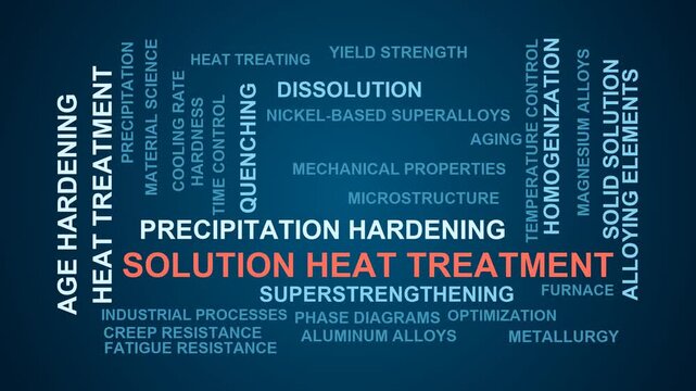 Solution Heat Treatment Word Cloud