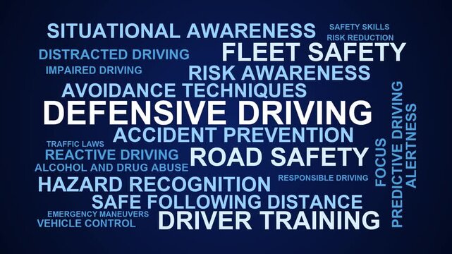 Defensive Driving Word Cloud