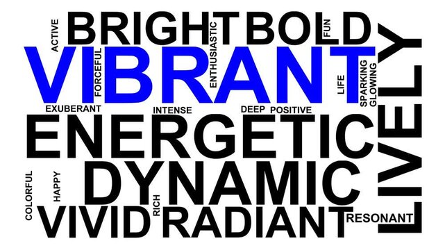 Vibrant Word Cloud