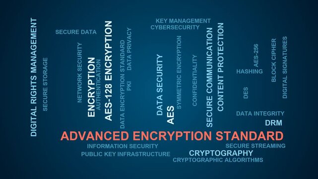 Advanced Encryption Standard Word Cloud