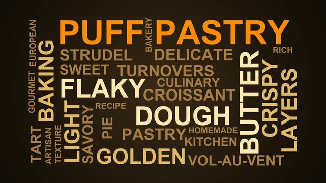Puff Pastry Word Cloud