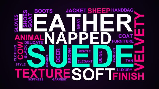 Suede Word Cloud
