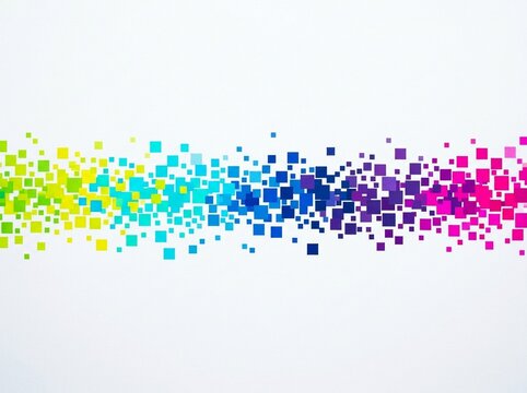 Colorful Gradient Squares Forming a Vibrant Digital Abstract Pattern Background