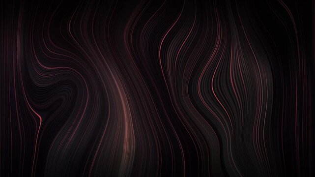 Abstract dark red line wave liquid motion background