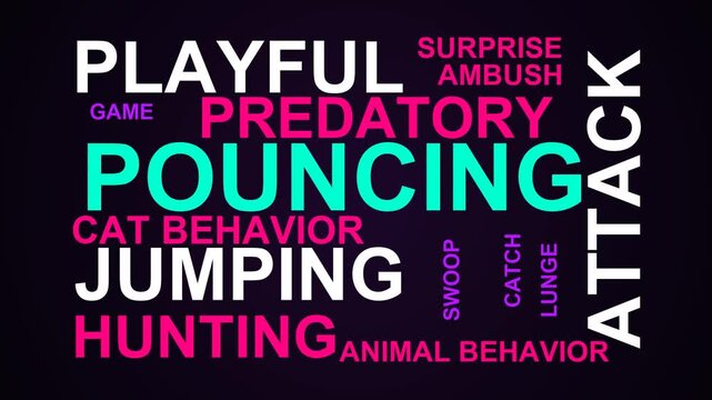 Pouncing Word Cloud