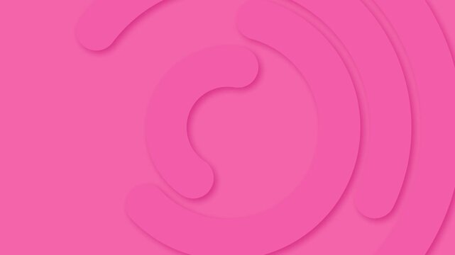 Minimal circle trendy motion background pink color