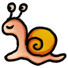 funny cartoon snail