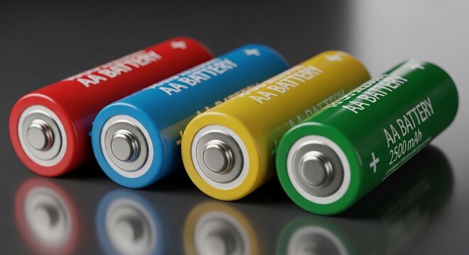 Spectrum of Power: Vivid cylinders poised for energy.