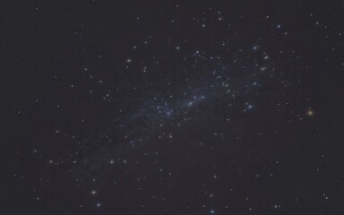 Fototapeta premium A Vast Expanse Of The Universe Filled With Sparkling Distant Stars And Cosmic Star Clusters