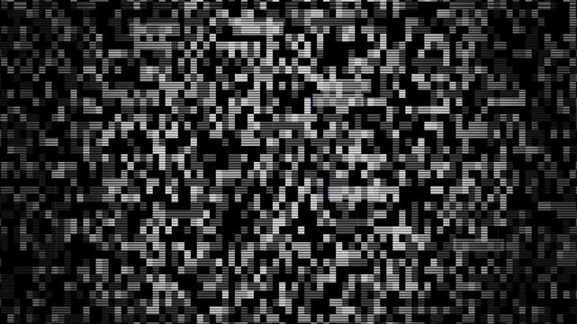 Abstract background of tv static noise interference in black, white, and grey. Suitable for digital design projects needing a chaotic aesthetic.