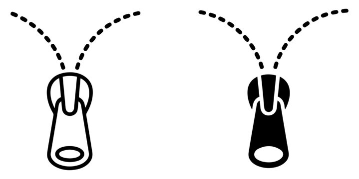 zip fastener icon for web and ui