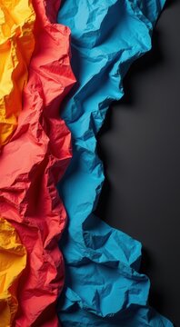 A close up of a piece of paper with a black background