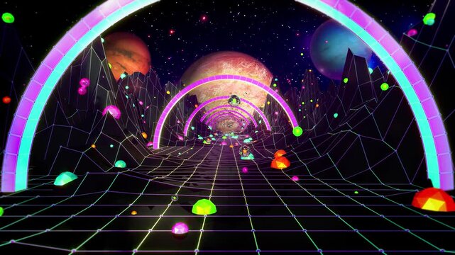 Fantasy Space Tunnel 