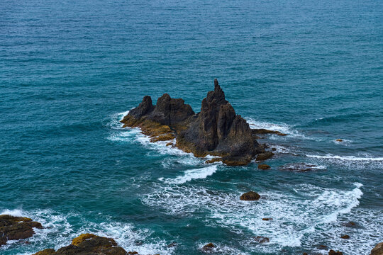 Roque de Benijo in the Atlantic