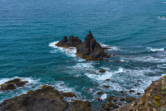 Roque de Benijo in the Atlantic