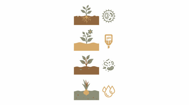 Climate-Resilient Agriculture: Plant Growth and Soil Factors Infographic