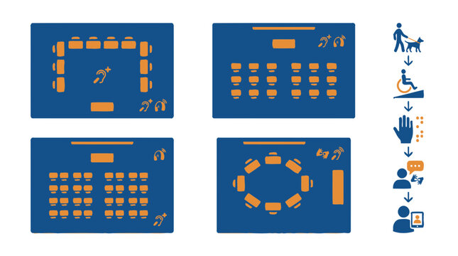 Education accessibility classroom layouts for inclusive learning